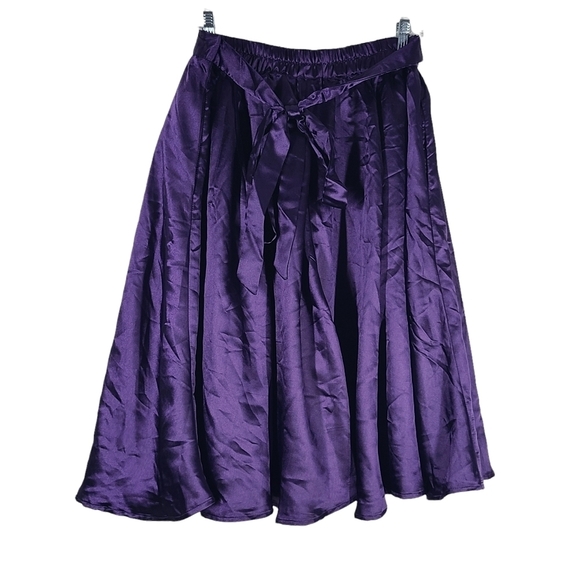 Nwt Cato Eggplant Alaskannight Full A Skirt  Medium - Picture 2 of 4